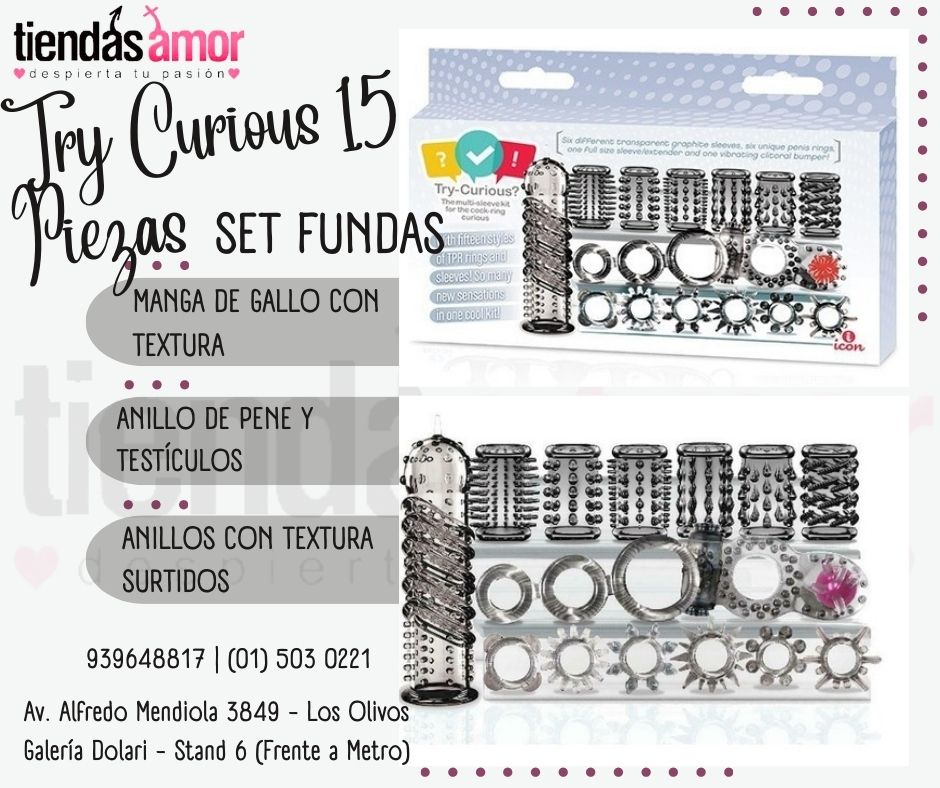 SET FUNDAS PENE ICON TRY CURIOUS 15 PIEZAS